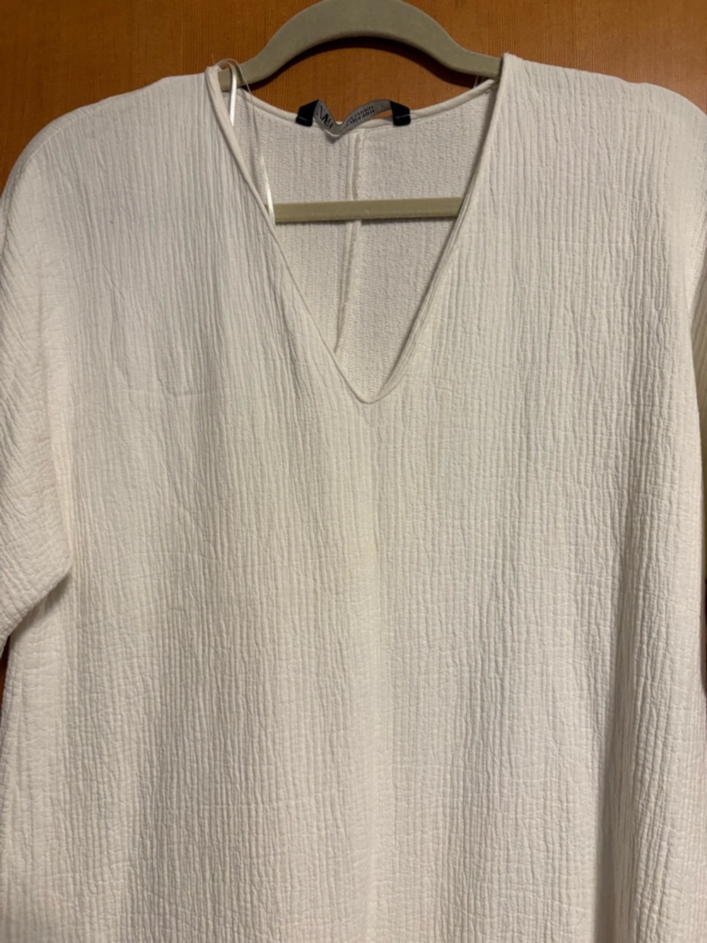 Zara White V-Neck Tiered Maxi Dress - Picture 3 of 5